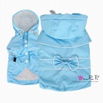 Pretty Pet jas met capuchon kleur blauw  (regenjasje)